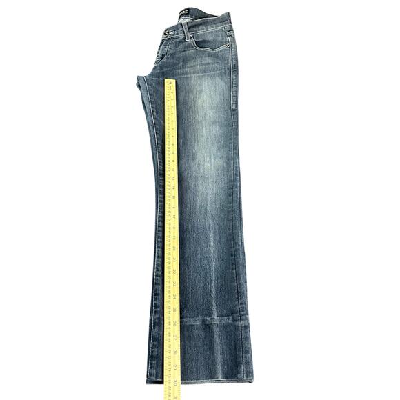 Rock & Republic Jeans Women Size 28 Blue Whiskered Stone Wash Y2K  Bootcut Denim - Picture 15 of 15